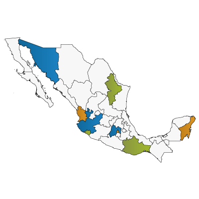 Mapas de los congresos
